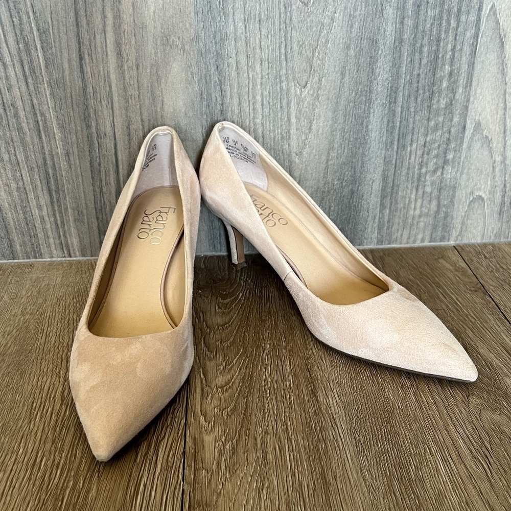 Franco Sarto Suede Leather Heels